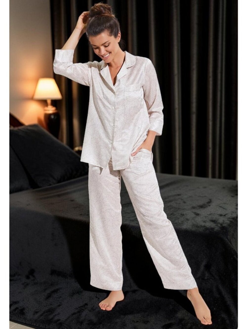 Zimmerli 2 piece set Pyjama Cropped 3/4 Pant and shirt set Sz Small-New With Ta